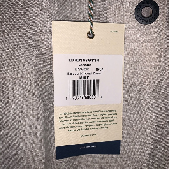 Barbour Kirkwall Linen Dress US 4 / New with tags - Picture 13 of 16
